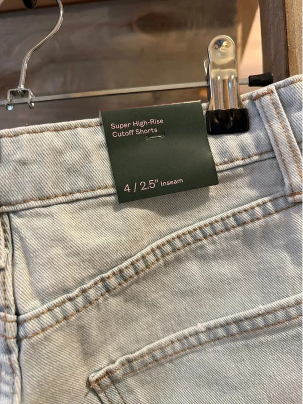Denim shorts